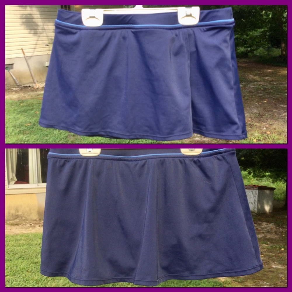 Blue Swim Skort, sz  M